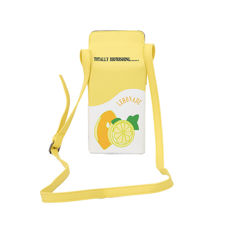 Small Pu Leather Fruit Square Buckle Crossbody Bag display picture 77