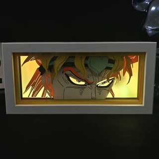 JOJO动漫3D纸雕灯空条承太郎周边发光剪纸灯生日礼物小夜灯摆件