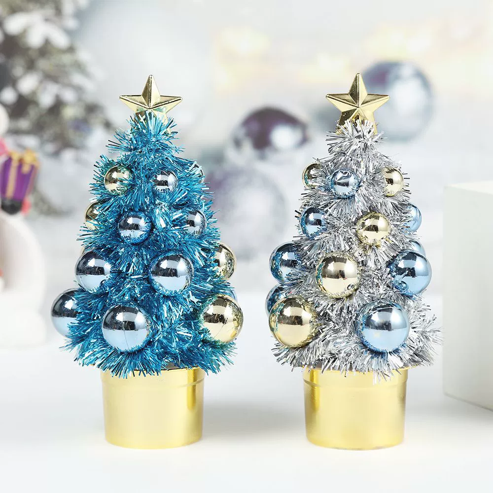 Горячая распродажа сладкая рождественская елка ярко-розовый рождественский шар пятиконечная звезда рождественская елка праздник украшения белый синий