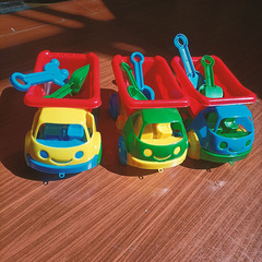 Summer hot-selling beach toy set for children playing in the water and playing with sand toys ATV outdoor sand digging shovel car