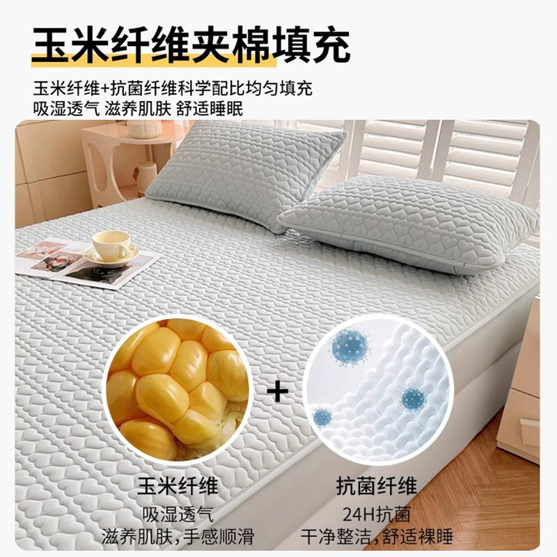 防口水头油枕头套防汗夹棉枕套单个家用一对装整忱头套48cmx74cm|undefined