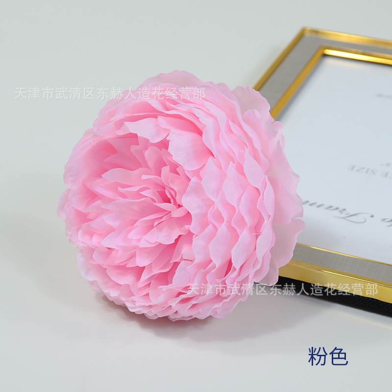 千層牡丹の花の直径12cm牡丹の絹布の造花の結婚祝いの花の壁のアーチの撮影の道具diyをシミュレーションします。|undefined