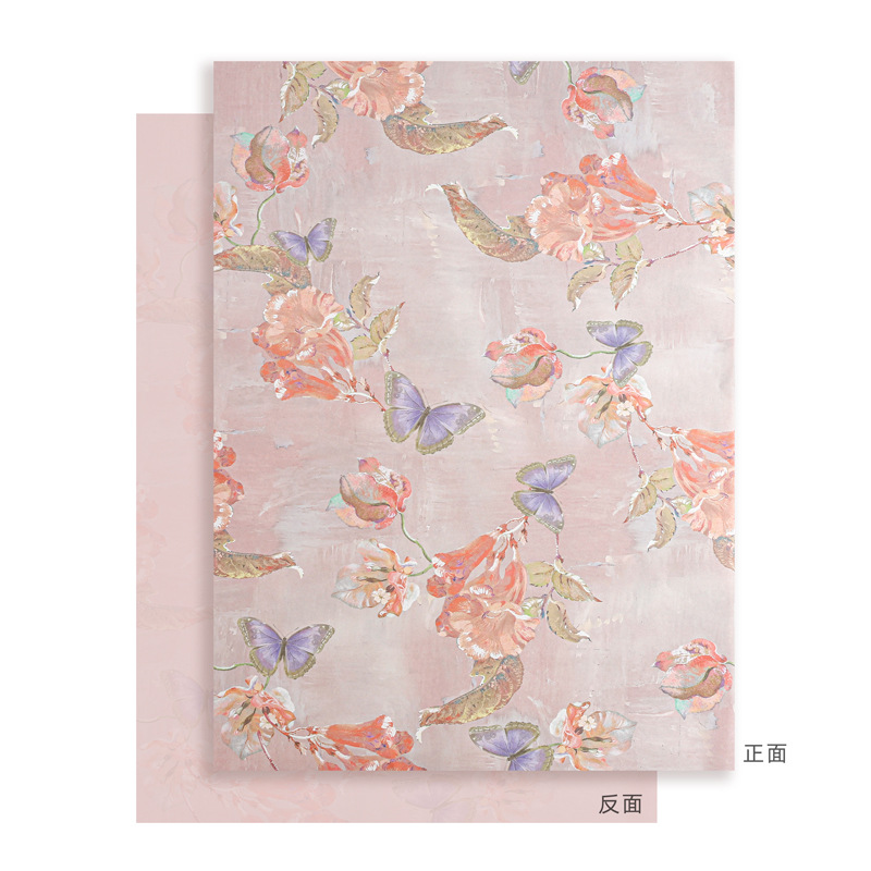 Papel de embalaje Xiyu Nuevo papel de arte de jardín romántico Papel de estilo floral Material de embalaje de flores impermeable al por mayor