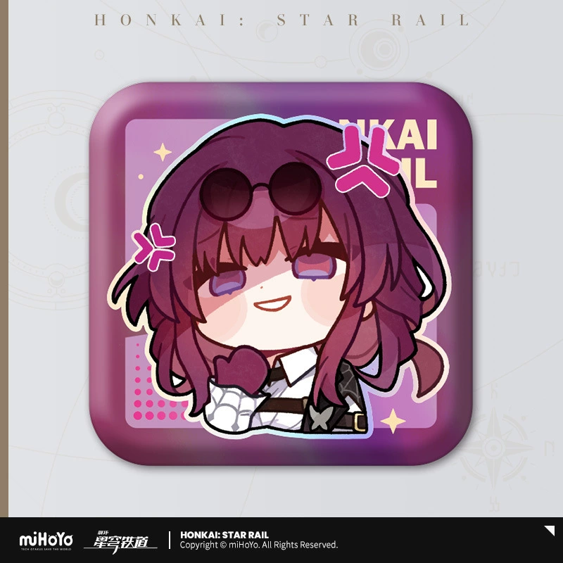 Коллекционный значок (Honkai: Star Rail) — персонаж, цветной картон на подложке, одиночный
