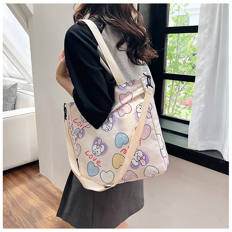Large-capacity single-shoulder crossbody handbag, A4 for primary and secondary school students' after-school tutoring, cute cartoon interest class, super adorable crossbody bag undefined