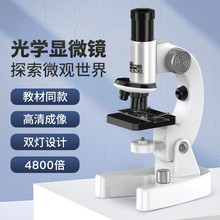 光学显微镜小学儿童大学中学家用专业生物科学实验室护眼高清细菌