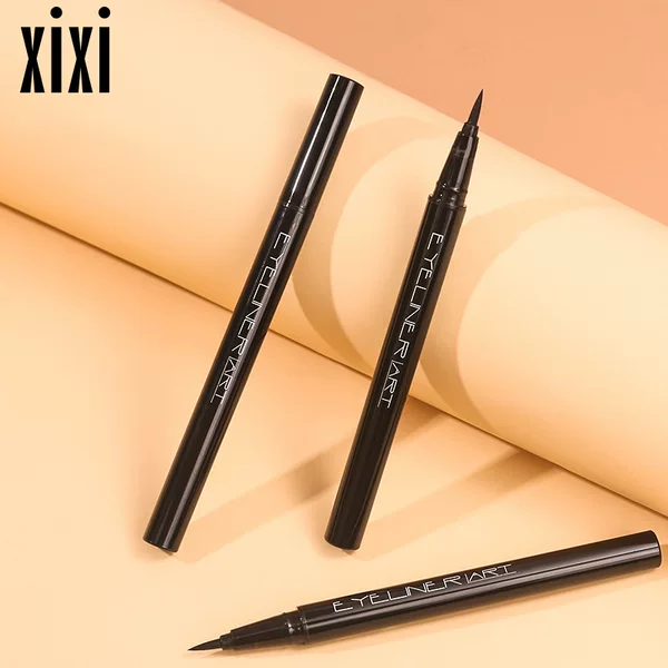 xixi cool charm still eyeliner pen waterproof makeup is not easy to faint sponge head cool black eyeliner shake voice generation