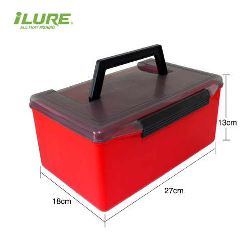 Elua fishing gear wooden shrimp fishing box portable fishing box Doglua storage bait box snap-on portable cross-border