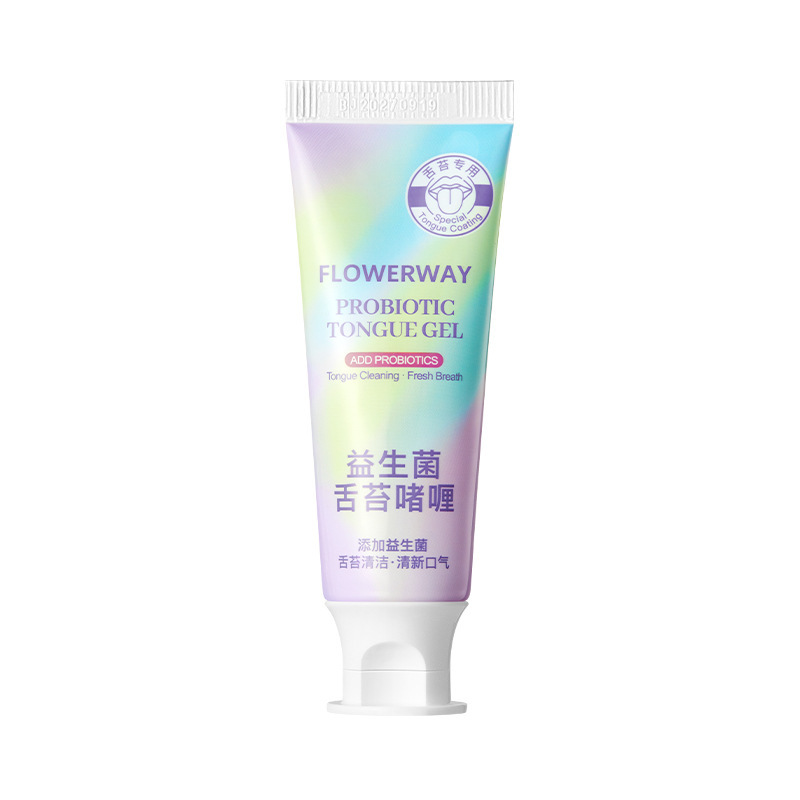 FLOWERWAY プロバイオティック舌コーティングジェルは舌コーティングをきれいにし、口臭をさわやかにし、口臭と臭いを除去します。|undefined