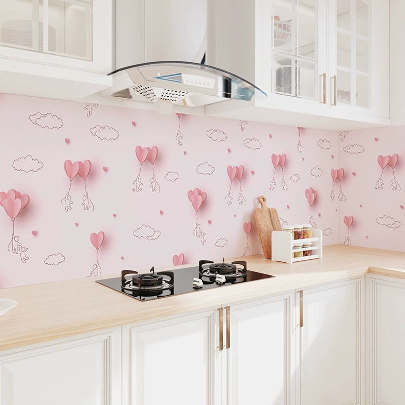 Кухонные маслостойкие наклейки, бумага для шкафа, водонепроницаемая самоклеящаяся столешница, вытяжка, настенные наклейки, ремонт, бытовая устойчивость к высоким температурам