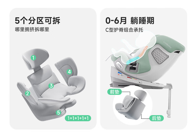 Leti Baby Smart Child Safety Seat Car Infant Car Seat 0-12 Years Old Space Capsule 2Pro