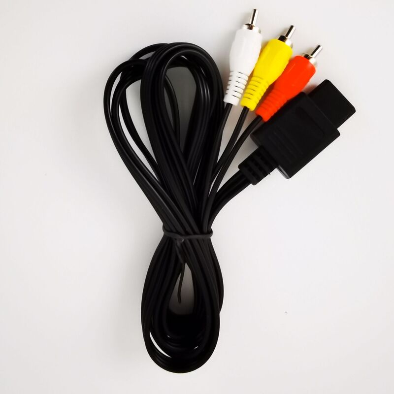 Suitable for Nintendo N64 NGC AV line Super any SNES AV line 1.8m black game machine wire