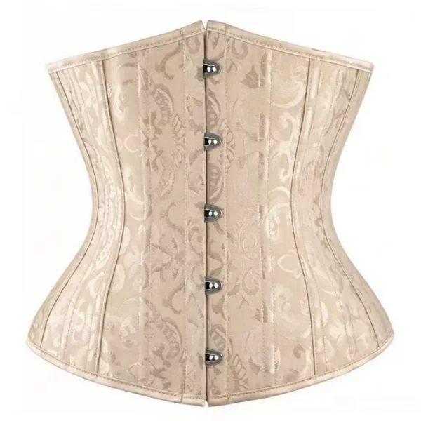 Corset Source Factory Cross-Border Supply 26 Steel Bones Jacquard Fabric Waist Cincher Court-Style Corset Shaping