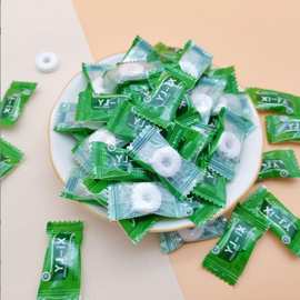 薄荷糖袋装250g休闲办公饭后口香清新口气薄荷糖批发糖果零食小吃