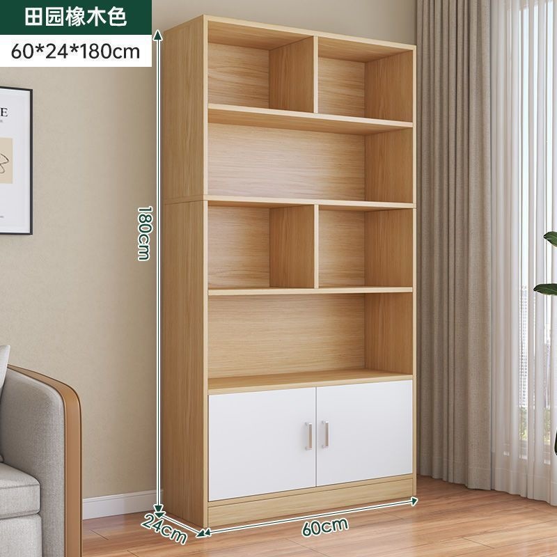 Two-door pastoral oak cabinet 60cm - thickened panels