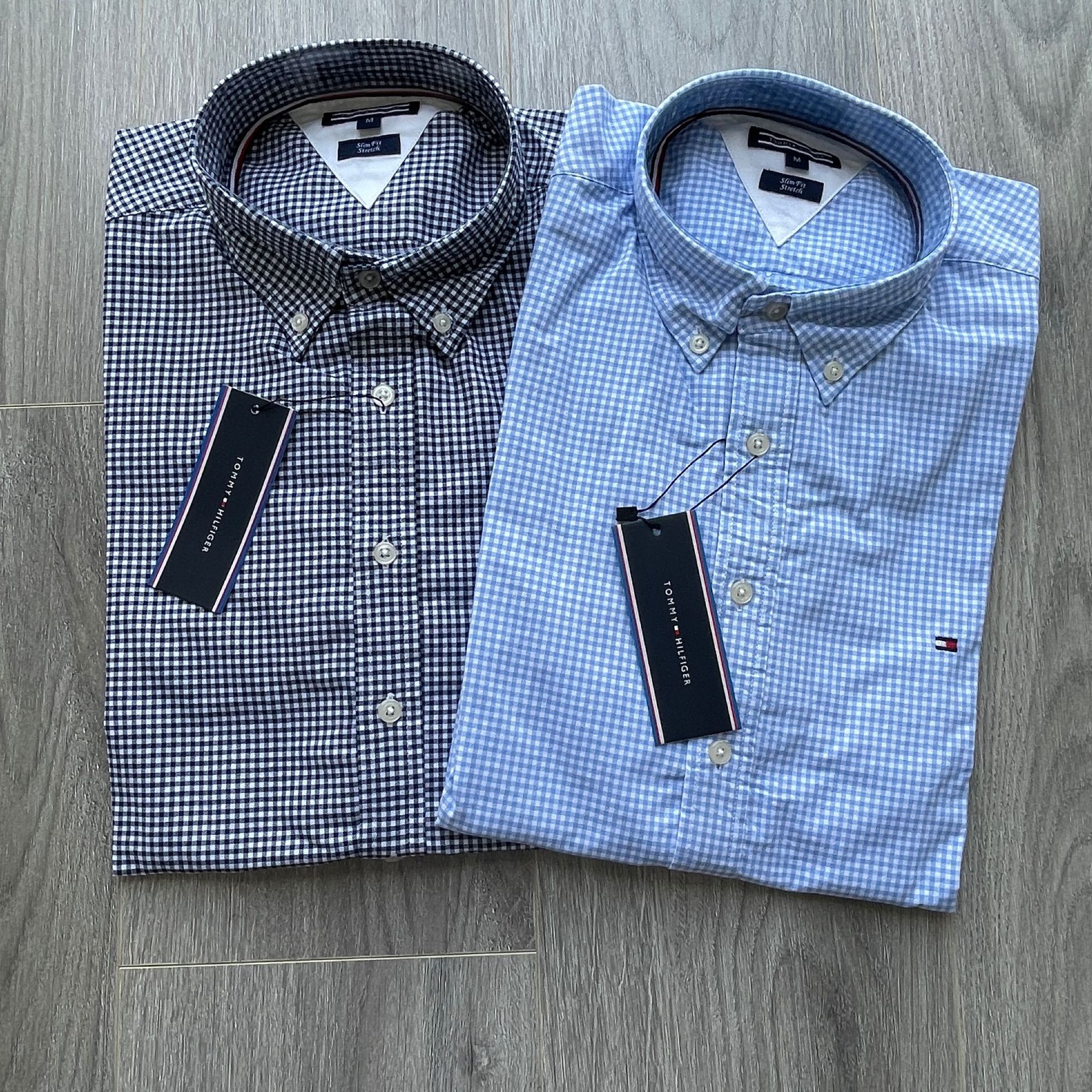 2022 nuevo estilo TOMMY/Camisa Tommy Camisa de primavera de manga larga a cuadros de algodón casual de negocios para hombres