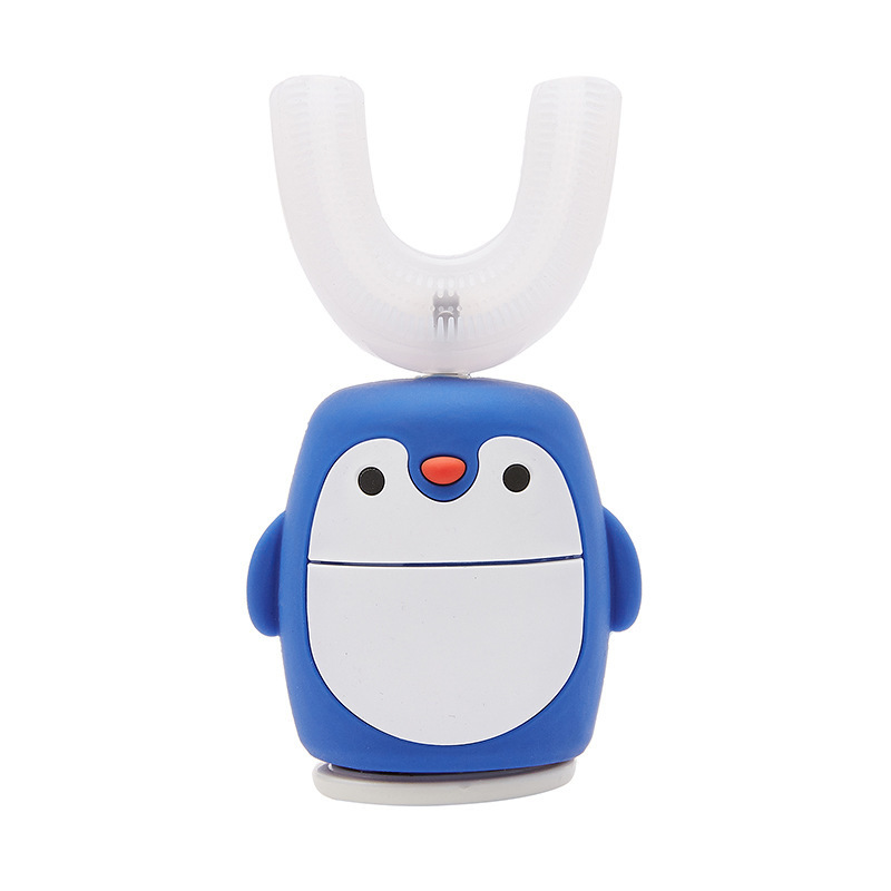 子供用電動歯ブラシ U 字型シリコン歯ブラシベビー充電式 U 字型防水歯ブラシ 2-6-12 歳の子供の歯磨き|undefined