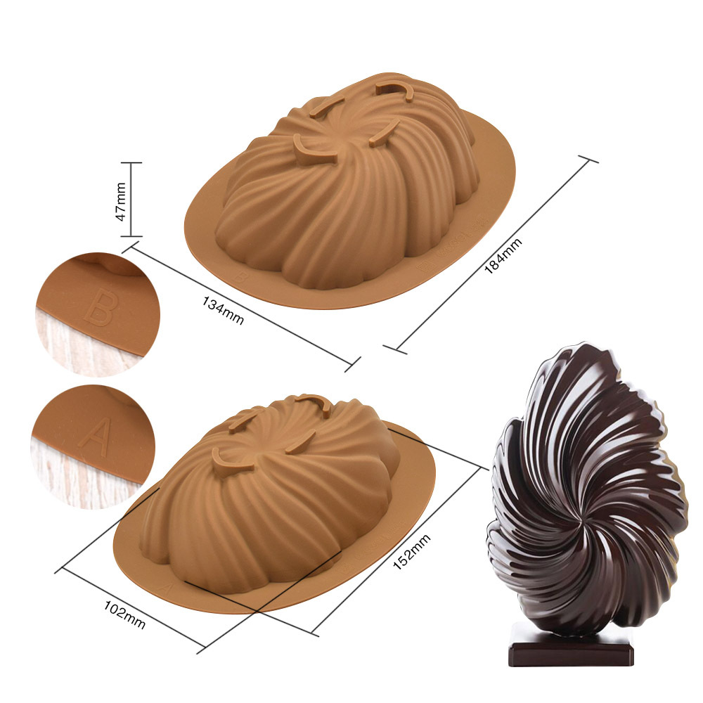 Exquisito huevo de Pascua molde de silicona tridimensional huevo único molde de chocolate golpe música para hornear molde de pastel