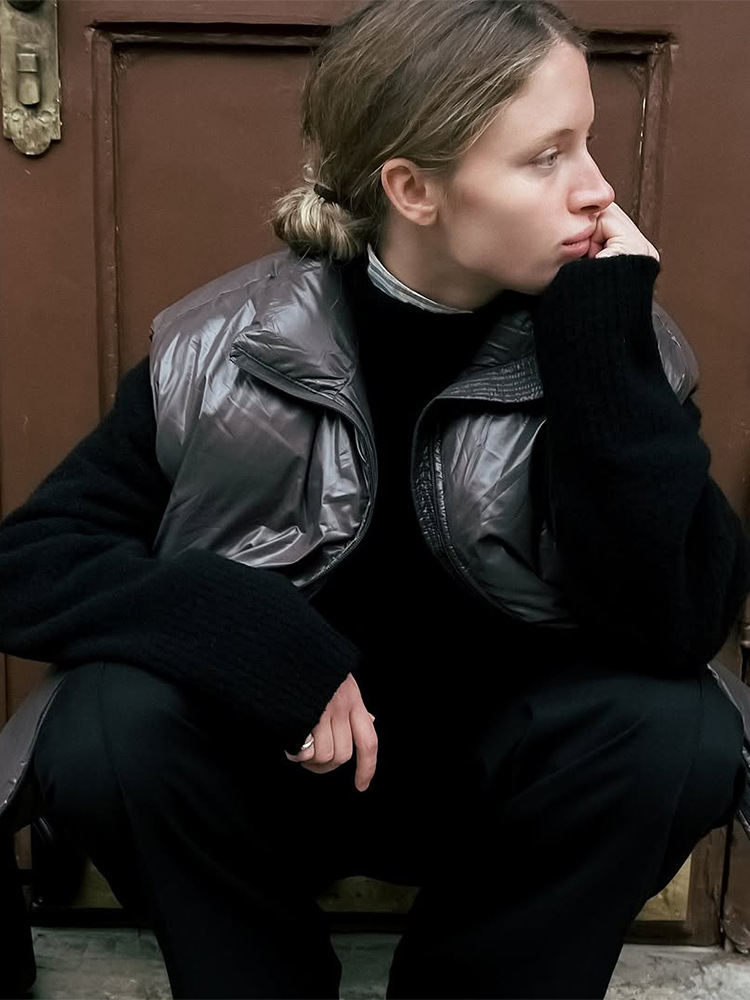 Temperamento casual y cómodo de cuello sin mangas chaqueta de chaleco para mujeres 2025 otoño y invierno caliente nuevo estilo transfronterizo europeo y americano image 3
