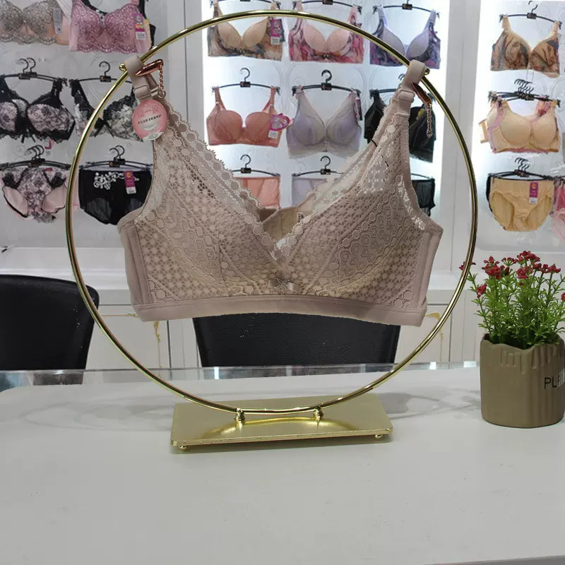 金属内衣展示架服装店文胸专用夹陈列架子圆形胸罩展示模特内裤架