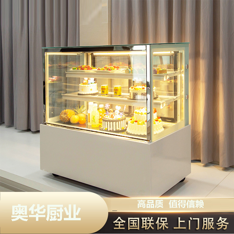 Cake Cabinet Display Cabinet Fruit Preservation Cabinet Commercial Mousse Cooked Food Pastry Dessert Freezer Air-Cooled Refrigerated Cabinet