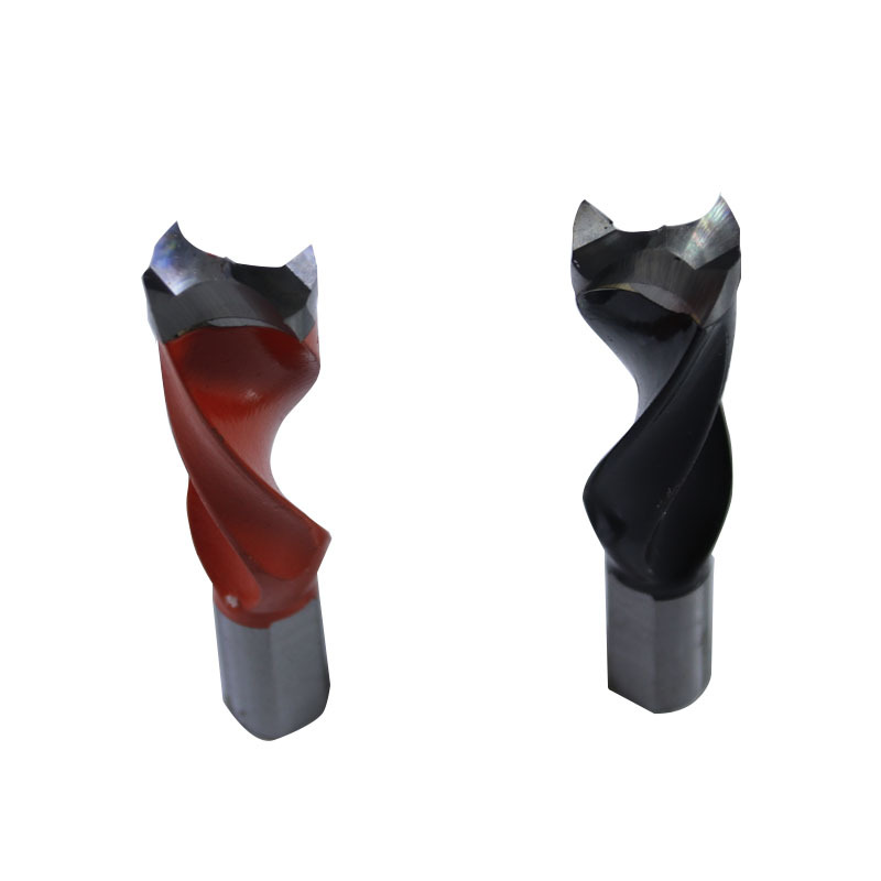 Taladro de fila de carpintería Yaden tres en Uno tipo B de cuatro cuchillas Taladro de corona de tipo V positivo y negativo de aleación bisagra taladro abridor de orificio de panel de puerta