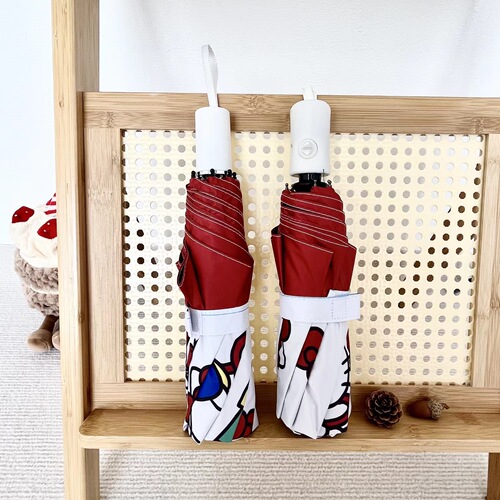 Same style Hello Kitty fully automatic folding umbrella, rain or shine parasol, sun protection and UV protection sun umbrella