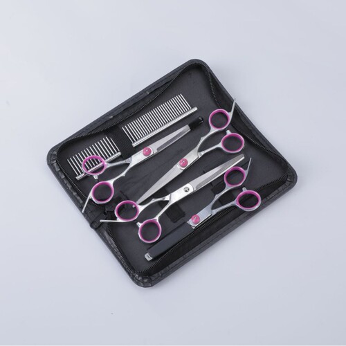 Hair Scissors Cross-border Amazon Flat Tooth Hair Cutter Thin Bangs Split Hair Scissors Factory Wholesale Hair Cutting Set Sharp