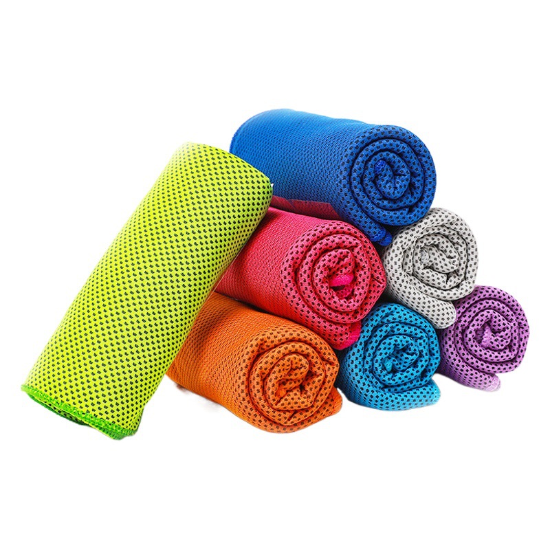 Manufacturer Wholesale Cold Towel Cooling Fitness Towel Sweat-Absorbent Running Printed Logo Advertising Canned Cooling Wrist Towel