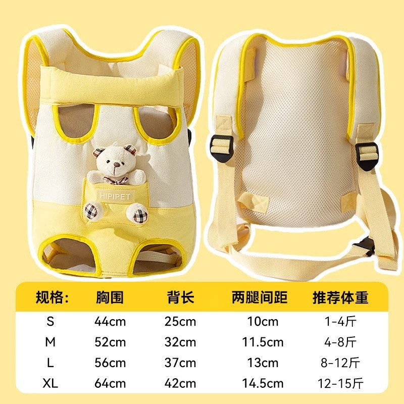 Bolsa de salida para mascotas, mochila de pecho cruzada simple, bolsa para gatos portátil, mochila para cachorros ajustable de gran capacidad