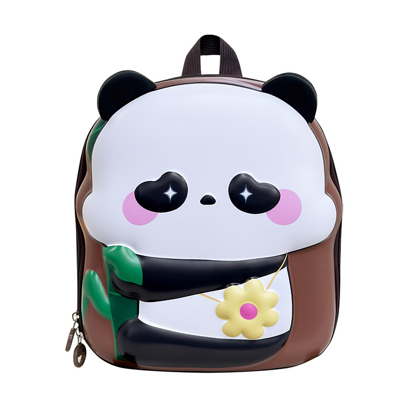 Jardín de infantes, mochila escolar para bebés, caricatura, lindo panda, mochila de cáscara de huevo, nueva mochila infantil transfronteriza