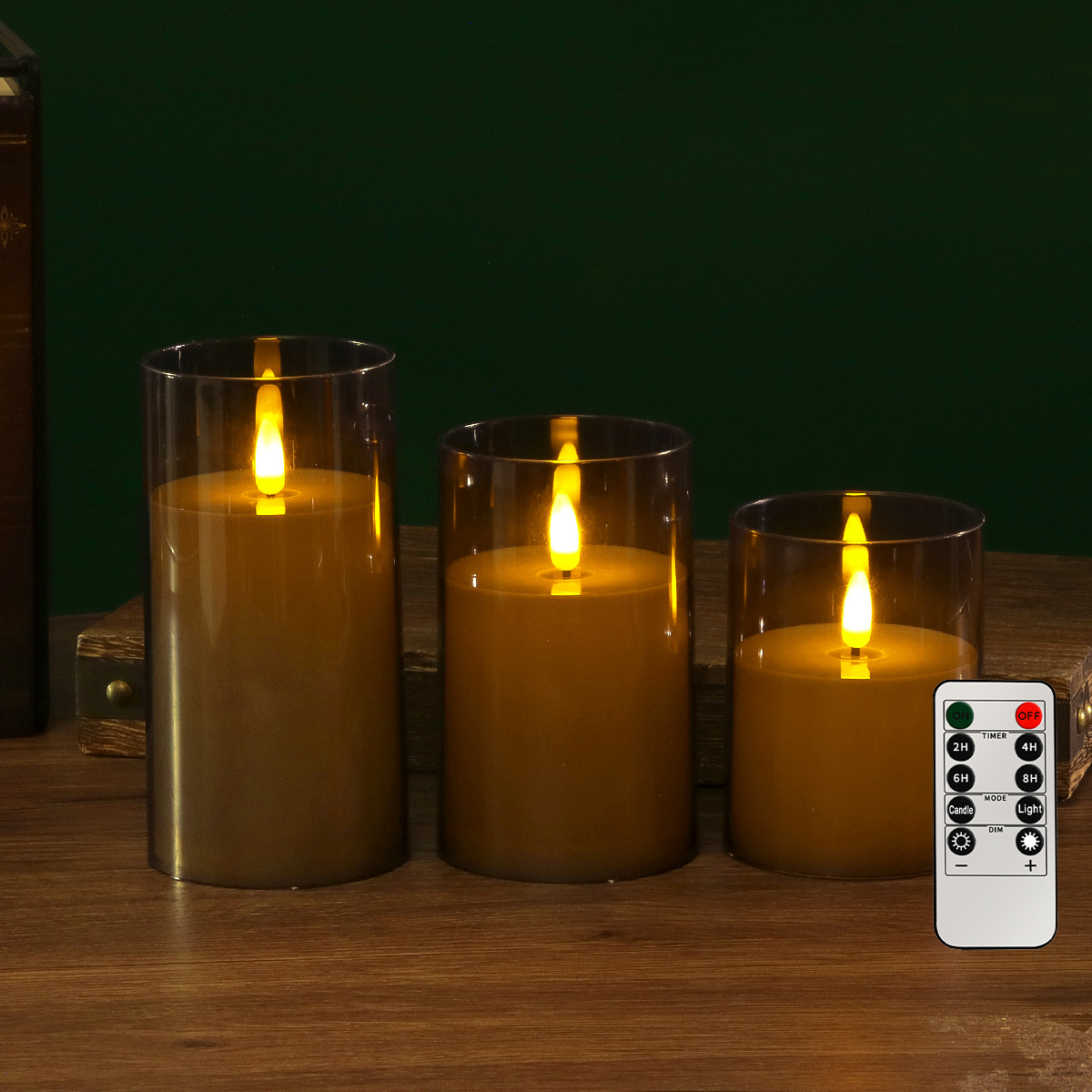 총알 아이보리 화이트 그레이 쉘 3종 세트(리모컨 포함)