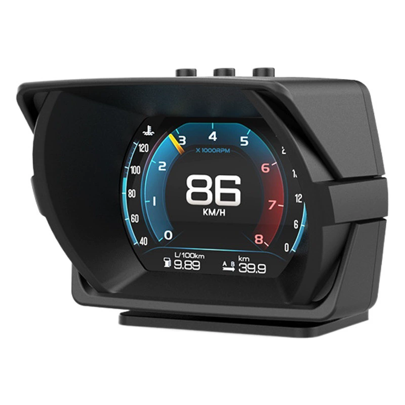 Zhi'anping дисплей HUD, проекционный дисплей, многофункциональная OBD-панель приборов с GPS и инклинометром A450 для гоночных автомобилей.