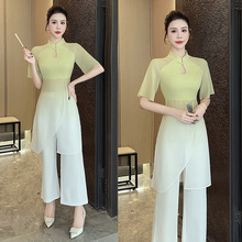 新款足浴足疗技师服养生会所美容师工作服气质显瘦女SPA按摩-1509