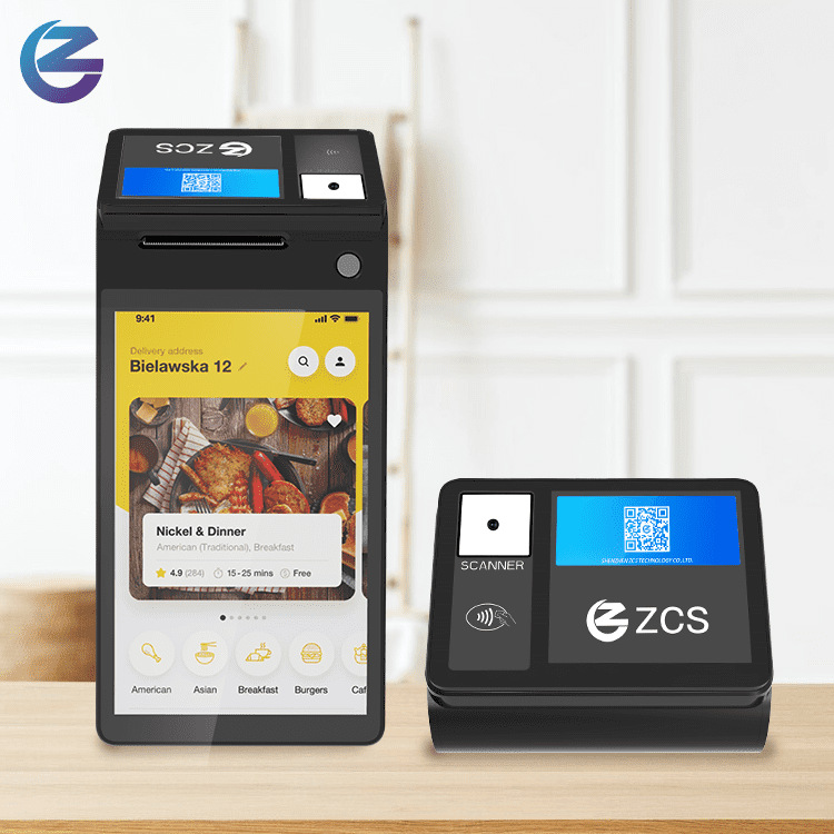 Fabricante directo Z108 tienda de té de leche de 8 pulgadas pantalla táctil Android cajas registradoras