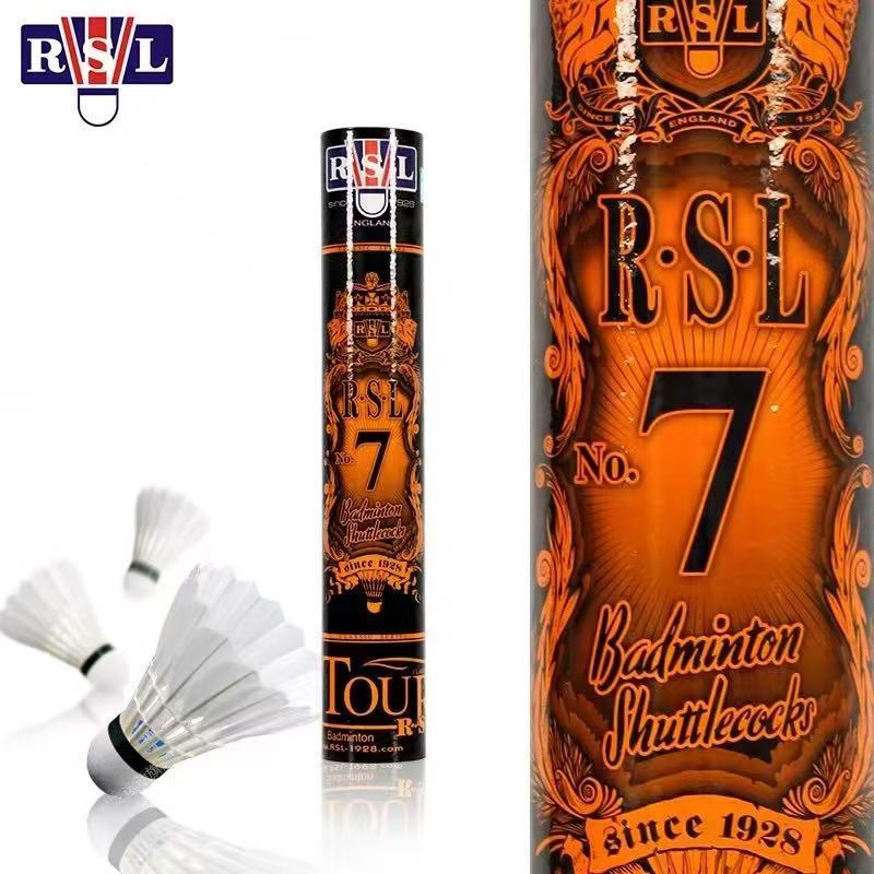 Rsl/Yasilon Badminton Full Range 1/2/3/4/5/6/7 Professional Competition Grade Balls 1 Barrel of 12 Pieces