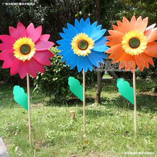 Children's Toys Scenic Park Street Stall Xibao 46cm Wooden Pole Sunflower Windmill 36cm Large Sunflower Kidsren
