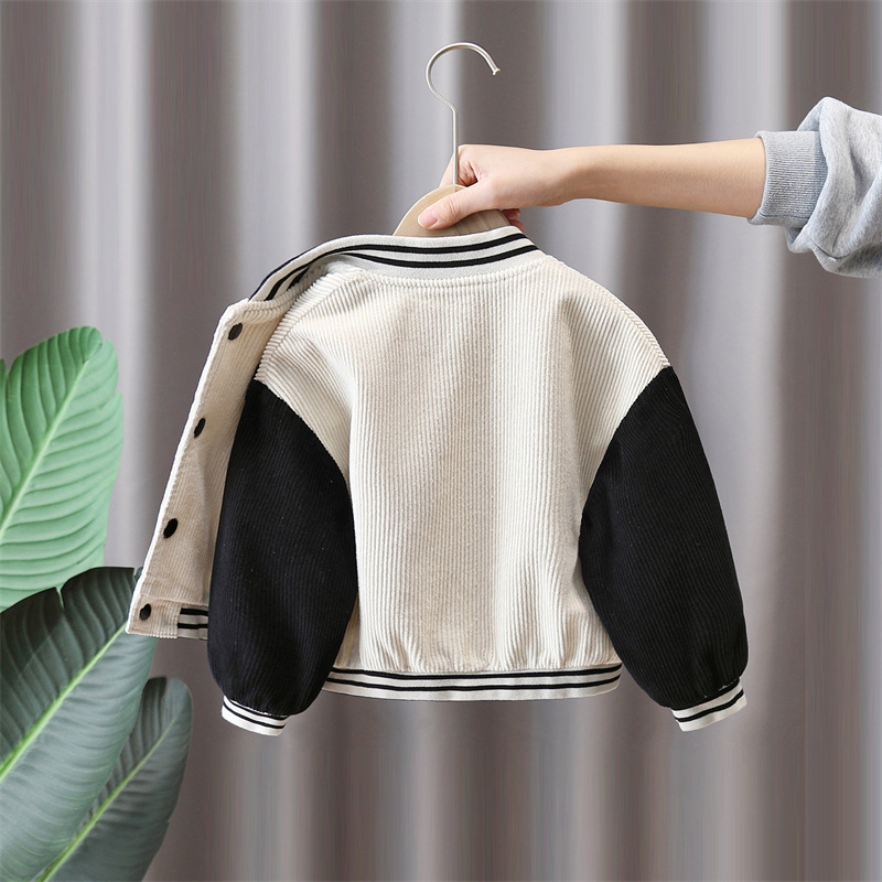 7819 chaquetas de primavera para niños 2025 nuevos hombres y bebés primavera guapos uniformes de béisbol de moda chaquetas de primavera para niños