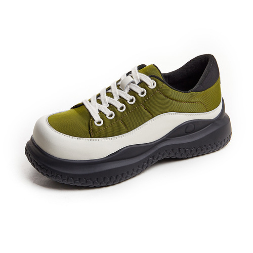Large size women's shoes  summer new style genuine leather thick-soled fashion versatile Korean version low-cut flat-soled casual small leather shoes for women