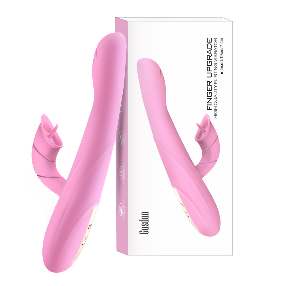 Vibratore trasformabile Golden Finger per donne, lecca la lingua, vibrazione del clitoride, punto G, prodotti sessuali alla moda istantanei_voghion.com