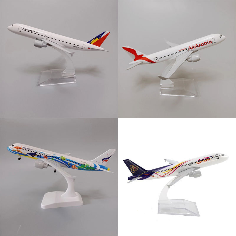 Foreign Major Airlines A320 Series Artificial Aircraft Model Alloy with Landing Gear Aircraft Model Static Ornaments