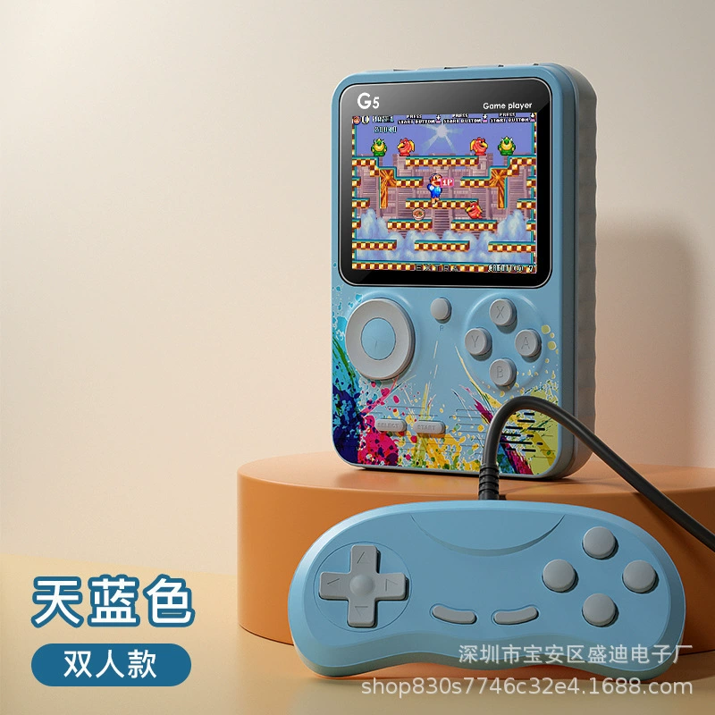 Retro fighting game console for double, nostalgia, 3.0inch, (Cross-border trading)