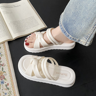 Slippers Women's Summer Outfit Internet Popular 2024 New Fashion Non-Slip Slippers Beach Fairy Slippers