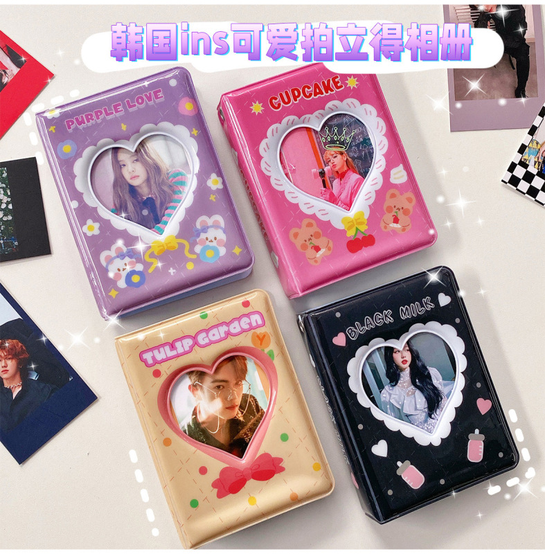 South Korea Ins Style Cute Bear Cherry Rabbit 3 Inch Photo Album Star Aidou Album Card Storage Album