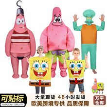 万圣节派对演出动漫搞笑表演派大星海绵宝宝角色扮演cosplay服装A