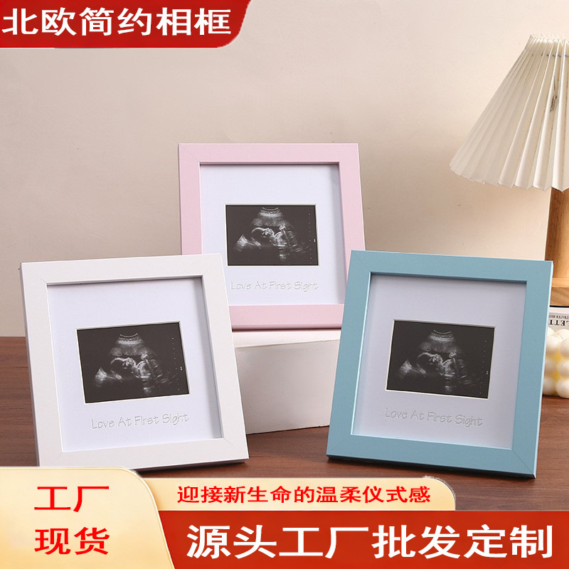Cross-Border Source Factory Creative Baby Birth Commemorative Photo Frame Baby Photo Display Stand Decoration Solid Wood Picture Frame Wholesale Cross-Border Source Factory Creative Baby Birth Commemorative Photo Frame Baby Photo Display Stand Decoration Solid Wood Picture Frame Wholesale