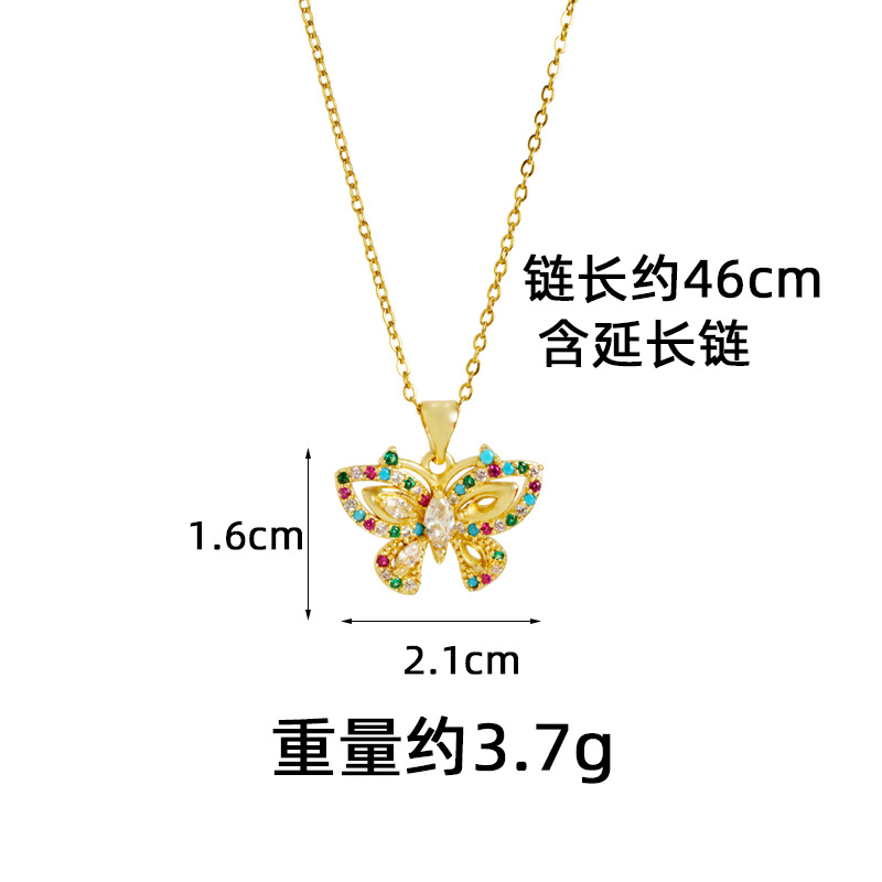 Collar de oro de arena transfronteriza de Vietnam lujoso ligero diseño hueco pendientes de mariposa de mariposa para mujeres retro joyas no se desvanecen