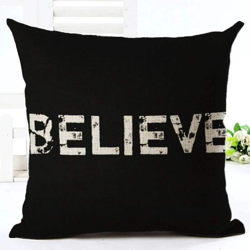 Pillowcase, sofa, chair, back pillow for bed, print