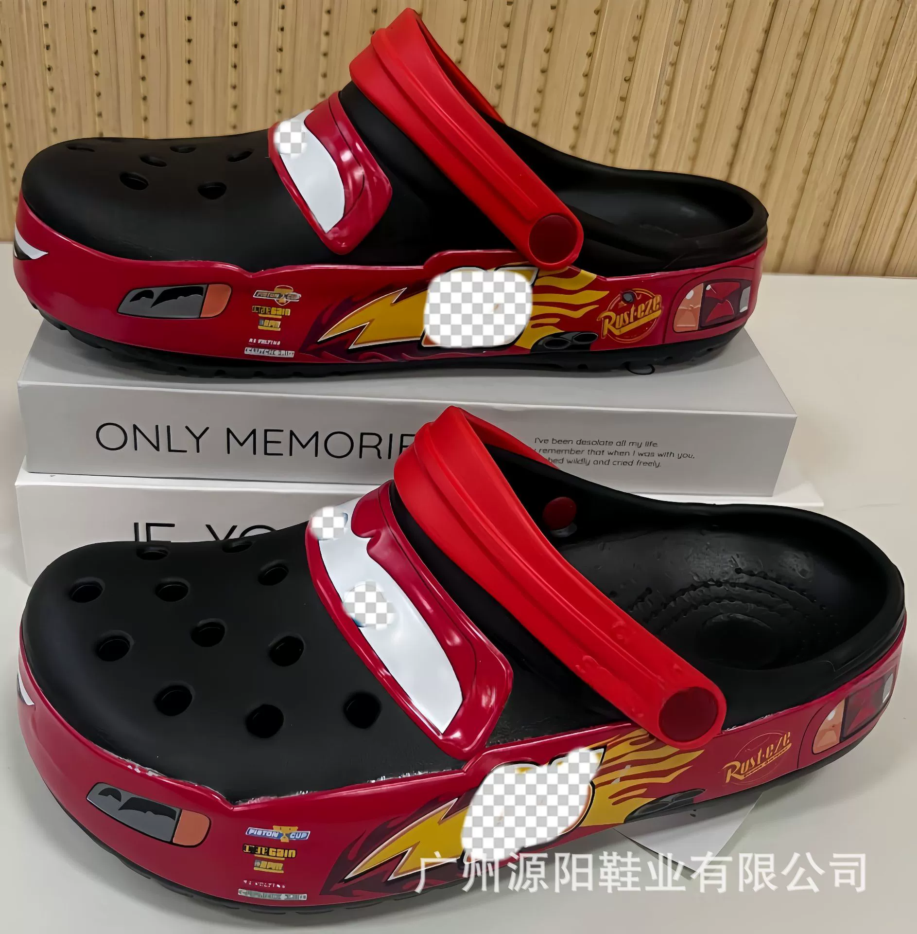 Кроксы Kajia 95 McQueen с рисунком «машина», унисекс пляжные сабо с отверстиями, противоскользящие, размеры 36–46