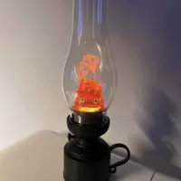 Calcifer Flame Super Dark Night Light Грудное вскармливание Детская спальня Свет для сна Слабый керосиновый свет свечи Наборный свет